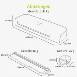 Beste deal 🌟 ACROPAQ Lamineerapparaat A3 - Set Met 200 Lamineerhoezen, Papiersnijder, Hoeksnijder - Lamineermachine - AL390 🔥 -Crafts&Co winkel 550x550 89