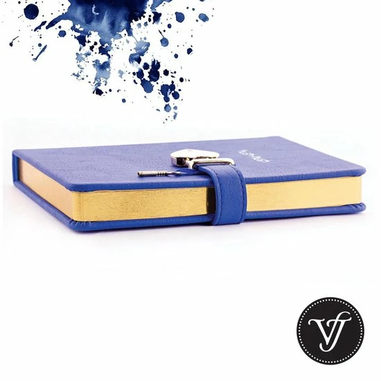 Goedkoop 😉 Victoria's Journals - Dagboek Met Slot En Sleutel - Hush-Hush My Secret Diary W/ Heart Lock - Premium Vegan Leer Dagboek - Hardcover - 320 Pagina's Premium Papier - 13 X 18 Cm (Blauw) 🎁 3 Goedkoop 😉 Victoria's Journals - Dagboek Met Slot En Sleutel - Hush-Hush My Secret Diary W/ Heart Lock - Premium Vegan Leer Dagboek - Hardcover - 320 Pagina's Premium Papier - 13 X 18 Cm (Blauw) 🎁 - Afbeelding 3