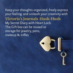 Goedkoop 😉 Victoria's Journals - Dagboek Met Slot En Sleutel - Hush-Hush My Secret Diary W/ Heart Lock - Premium Vegan Leer Dagboek - Hardcover - 320 Pagina's Premium Papier - 13 X 18 Cm (Blauw) 🎁 16 Goedkoop 😉 Victoria's Journals - Dagboek Met Slot En Sleutel - Hush-Hush My Secret Diary W/ Heart Lock - Premium Vegan Leer Dagboek - Hardcover - 320 Pagina's Premium Papier - 13 X 18 Cm (Blauw) 🎁 -Crafts&Co winkel 550x550 897