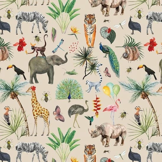 Kopen ๐ Shoppartners Inpakpapier/cadeaupapier - Jungle Thema - 300 X 70 Cm ๐งจ 2 Kopen ๐ Shoppartners Inpakpapier/cadeaupapier - Jungle Thema - 300 X 70 Cm ๐งจ - Afbeelding 2