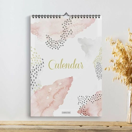 Aanbiedingen ✔️ Fabrikten Verjaardagskalender - Waterverf - Roze/Grijs/Goud - A4 🎁 1 Aanbiedingen ✔️ Fabrikten Verjaardagskalender - Waterverf - Roze/Grijs/Goud - A4 🎁