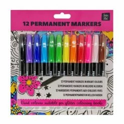 Flash-uitverkoop ✨ Merkloos Stiften - Permanent Markers - Heldere Kleuren - 12st. 😉