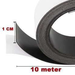 Kopen 🌟 AWEMOZ Magneetband Met Plakstrip - 10 Meter Lang - Magneetstrip - Magneet Tape - Magnetisch Tape - Zelfklevend - Zwart 👍 -Crafts&Co winkel 550x550 95