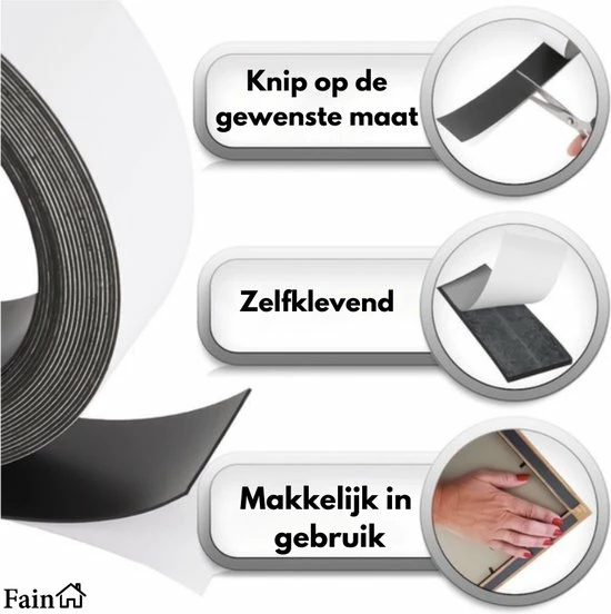 Groothandel ๐ Fain Zelfklevende Magneetstrip – 1 Meter Rol – Zwart – Magneetband - Magneetstrip – Magneettape – Magneetband Zelfklevend – Magneetband Whiteboard – Metaalband Zelfklevend – Magneetstrip Zelfklevend ๐ฅ 5 Groothandel ๐ Fain Zelfklevende Magneetstrip – 1 Meter Rol – Zwart – Magneetband - Magneetstrip – Magneettape – Magneetband Zelfklevend – Magneetband Whiteboard – Metaalband Zelfklevend – Magneetstrip Zelfklevend ๐ฅ - Afbeelding 5
