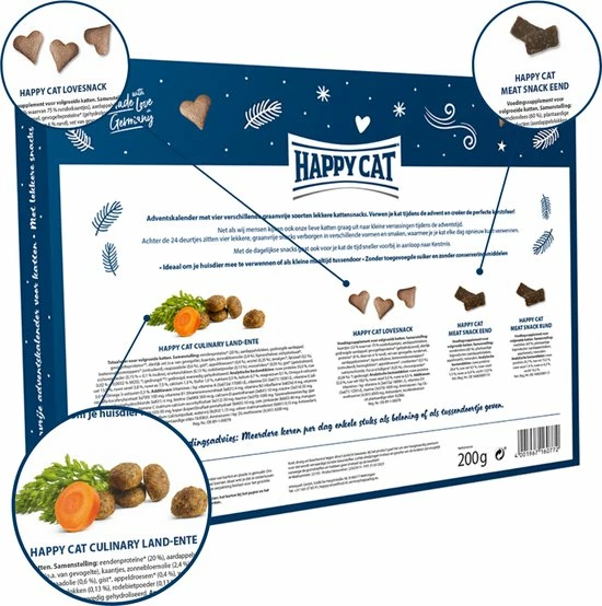 Beste Verkoop 🧨 Happycat Adventskalender Voor Katten - Happy Cat - Graanvrij ⭐ 2 Beste Verkoop 🧨 Happycat Adventskalender Voor Katten - Happy Cat - Graanvrij ⭐ - Afbeelding 2