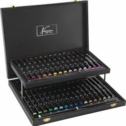 Kopen 😉 Nassau Fine Art Markeerstiften Dubbelzijdig | 36-delig | In Stijlvolle Opbergdoos | Stift | Op Alcohol Basis | Tekenen | Voor Kinderen & Volwassenen ⭐