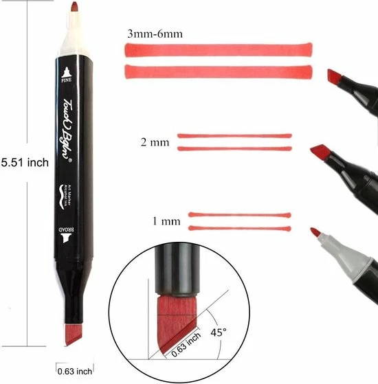 Goedkoop 😍 Stiften Voor Volwassenen Touch Twinmarkers Dubbelzijdige Alcohol Stiften 21 Stuks - Dual Tip Markers - Tekenstiften - Kleurstiften - Fineliners - Dikke Dunne Stiften - Handlettering Kalligrafie Bullet Jounal Dagboek - Kleuren 😉 2 Goedkoop 😍 Stiften Voor Volwassenen Touch Twinmarkers Dubbelzijdige Alcohol Stiften 21 Stuks - Dual Tip Markers - Tekenstiften - Kleurstiften - Fineliners - Dikke Dunne Stiften - Handlettering Kalligrafie Bullet Jounal Dagboek - Kleuren 😉 - Afbeelding 2