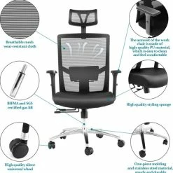 Hete verkoop 🛒 FOXSPORT Bureaustoel Comfort - Ergonomische Bureaustoelen - Hoogte Verstelbaar - Opklapbare Armsteun - Wieltjes - Volwassenen/Kinderen - Thuis/Kantoor - Zwart 🛒 15 Hete verkoop 🛒 FOXSPORT Bureaustoel Comfort - Ergonomische Bureaustoelen - Hoogte Verstelbaar - Opklapbare Armsteun - Wieltjes - Volwassenen/Kinderen - Thuis/Kantoor - Zwart 🛒 -Crafts&Co winkel 550x559 4