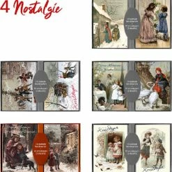 Beste recensies van 👍 Merkloos 50 Stuks Kerstkaarten - Nostalgisch - Vintage - Met Envelop | 5 Pakjes | Serie 22-4 🎁