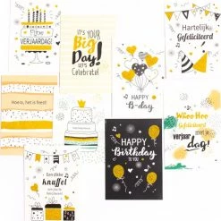 Gloednieuw ✨ Nolad® 72x Verjaardagskaart - Felicitatiekaarten - Wenskaarten 👍