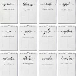 Beste recensies van 🛒 HEE Goodies Verjaardagskalender Geen Jaartal Zwart Wit A4 Staand Volwassenen Minimalistisch Met Quotes 🎉 -Crafts&Co winkel 550x582 2
