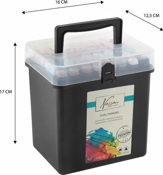 Goedkoop 🎉 Nassau Fine Art Dual Marker Stiften Met 48 Kleuren Dubbelzijdige Kleurpunt |grove Brush Marker Voor Concepten En Strips, Fijne Borstel Voor Schetsen, Kalligrafie, Tekenen En Illustreren 🔔 9 Goedkoop 🎉 Nassau Fine Art Dual Marker Stiften Met 48 Kleuren Dubbelzijdige Kleurpunt |grove Brush Marker Voor Concepten En Strips, Fijne Borstel Voor Schetsen, Kalligrafie, Tekenen En Illustreren 🔔 - Afbeelding 9