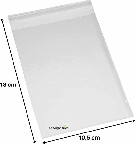 Gloednieuw π― 3 BMT 3BMT Cellofaan Zakjes - A6 Formaat 10,5 X 18 Cm - 30 Stuks π 3 Gloednieuw π― 3 BMT 3BMT Cellofaan Zakjes - A6 Formaat 10,5 X 18 Cm - 30 Stuks π - Afbeelding 3