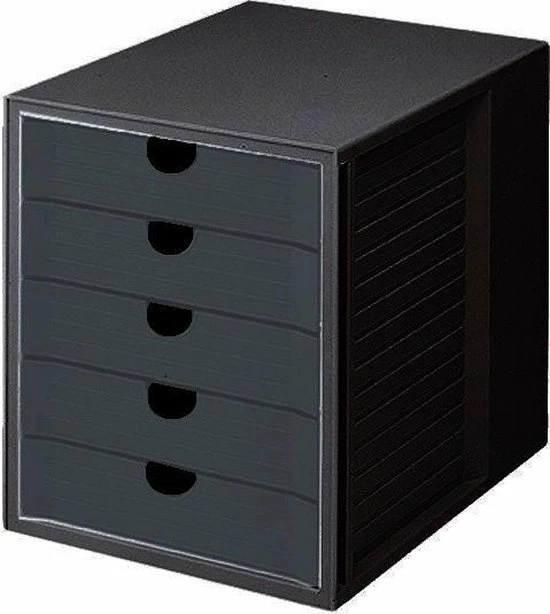 Begroting ⌛ Ladenkast HAN Met 5 Gesloten Laden Zwart ✔️ 1 Begroting ⌛ Ladenkast HAN Met 5 Gesloten Laden Zwart ✔️