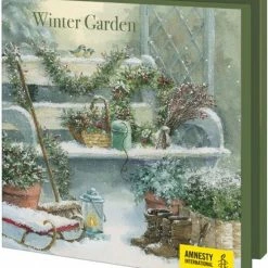Begroting 😍 Bekking & Blitz - Kaartenmapje Kerst - Set Wenskaarten Kerst - Museumkaarten - Kunstkaarten - 10 Stuks - Inclusief Enveloppen - Wintertuin - Winter Garden - Amnesty International 👏
