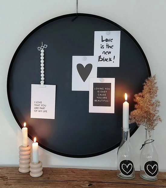 Flash-uitverkoop 🧨 Mmkado Magneetbord Rond Zwart 50 Cm ✨ 4 Flash-uitverkoop 🧨 Mmkado Magneetbord Rond Zwart 50 Cm ✨ - Afbeelding 4