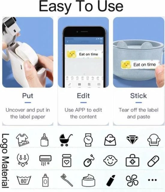 Flash-uitverkoop ⌛ Niimbot D11 Draadloze Label Printer - Draagbare Pocket Label Printer - Bluetooth Thermische Label Printer - Snel Printen - Thuisgebruik - Kantoor- Inclusief Papier ✨ 11 Flash-uitverkoop ⌛ Niimbot D11 Draadloze Label Printer - Draagbare Pocket Label Printer - Bluetooth Thermische Label Printer - Snel Printen - Thuisgebruik - Kantoor- Inclusief Papier ✨ - Afbeelding 11