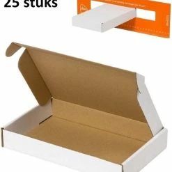 Flash-uitverkoop 🧨 Merkloos 25 Stuks Brievenbusdoos A6 Brievenbusdozen - 180x115x28 Mm - Verzenddoos Met Bovenklep 🤩