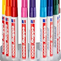 Promo 🎁 Edding 3000 Permanent Markers 10 St Meerkleurig - Alcoholstift 😍