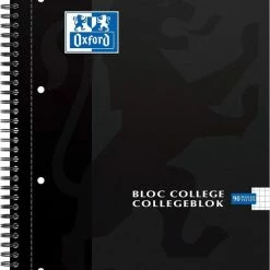 Beste Pirce 😀 Oxford School Collegeblok - Schrijfblok - A4 - Ruit 5 Mm - 4 Gaats - 90 Pagina's - Zwart 😀