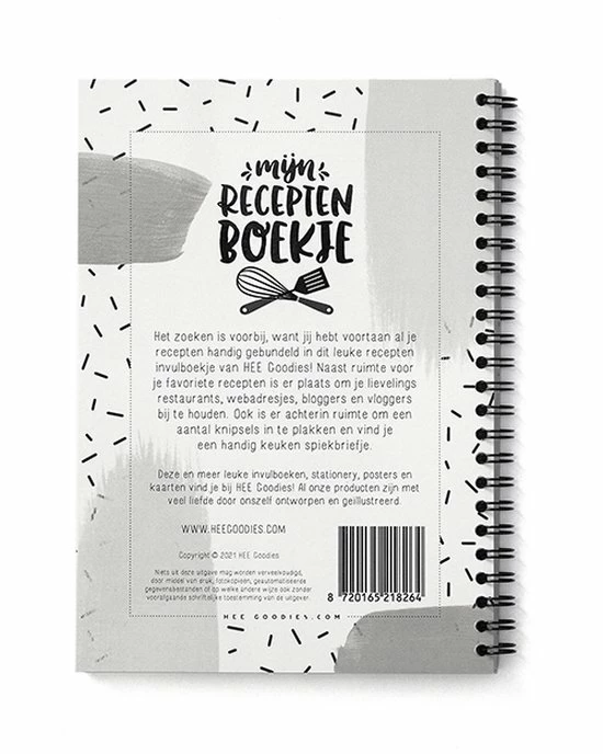 Coupon ⭐ HEE Goodies Receptenboek Invulboek A5 Zwart Wit Recepten Verzamelmap Receptenboekje Recepten Verzamelboek 🧨 2 Coupon ⭐ HEE Goodies Receptenboek Invulboek A5 Zwart Wit Recepten Verzamelmap Receptenboekje Recepten Verzamelboek 🧨 - Afbeelding 2