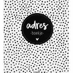 Goedkoop 💯 Zoedt - Adresboekje - Zwart Wit - A6 Formaat ⌛