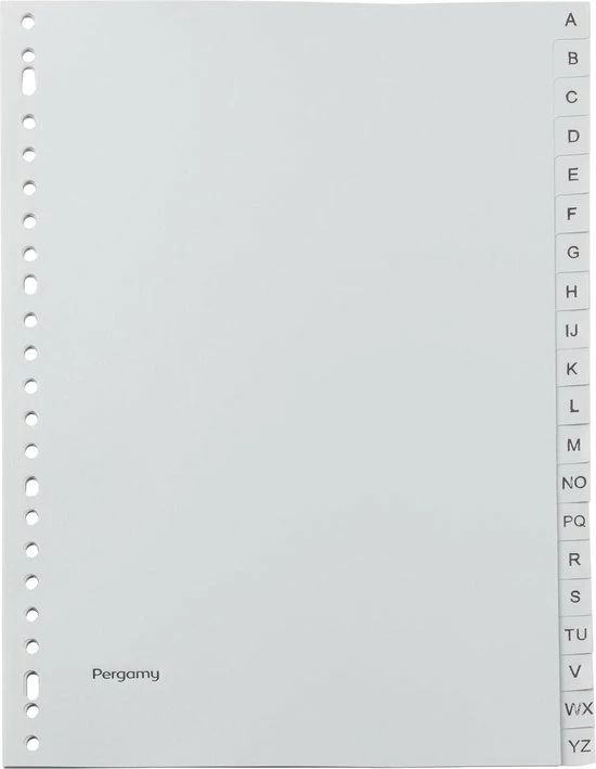 Promo π Pergamy Tabbladen, Ft A4, 23-gaatsperforatie, Grijze PP, A-Z π₯ 2 Promo π Pergamy Tabbladen, Ft A4, 23-gaatsperforatie, Grijze PP, A-Z π₯ - Afbeelding 2