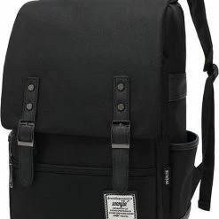 Kopen 🔔 ZILOU® Rugtas - Rugzak - 20-35 Liter - 16" Laptopvak - School - Zwart ⌛