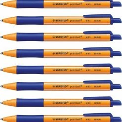 Flash-uitverkoop 😉 STABILO Pointball - Balpen 0,5 Mm - Navulbaar - Blauw - Doos 10 Stuks 🧨