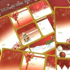 Begroting ✨ MT Deals To/from Kerst Stickers - 36 Etiketten - Naam Stickers 😉