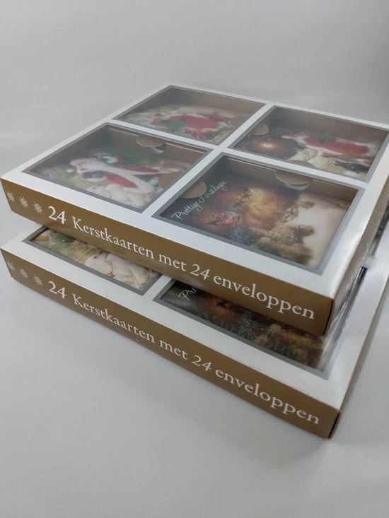 Uitgang 😉 Merkloos 24 Luxe Kerstkaarten-kerst- En Nieuwjaarskaarten Met Enveloppen- Dubbele Kaarten Met Enveloppen - Goud 🎁 4 Uitgang 😉 Merkloos 24 Luxe Kerstkaarten-kerst- En Nieuwjaarskaarten Met Enveloppen- Dubbele Kaarten Met Enveloppen - Goud 🎁 - Afbeelding 4