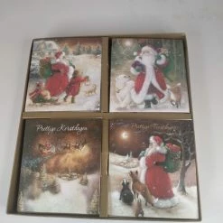 Uitgang 😉 Merkloos 24 Luxe Kerstkaarten-kerst- En Nieuwjaarskaarten Met Enveloppen- Dubbele Kaarten Met Enveloppen - Goud 🎁