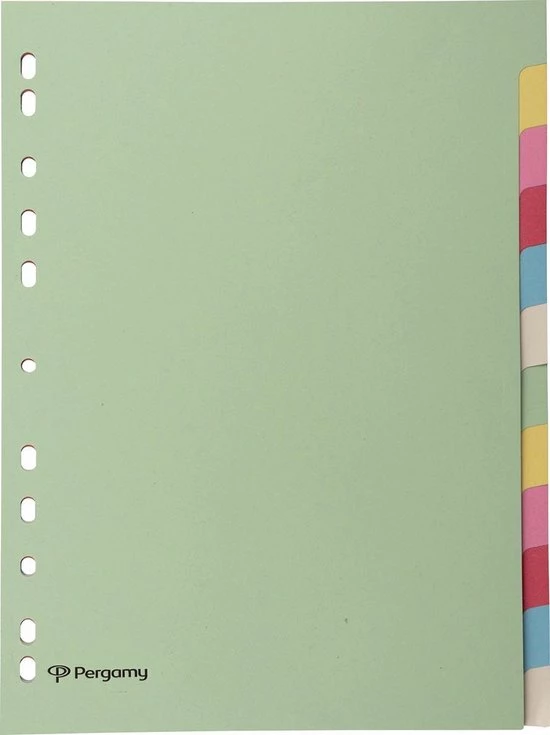 Beste deal π Pergamy Tabbladen Ft A4, 11-gaatsperforatie, Karton, Geassorteerde Pastelkleuren, 12 Tabs 𧨠1 Beste deal π Pergamy Tabbladen Ft A4, 11-gaatsperforatie, Karton, Geassorteerde Pastelkleuren, 12 Tabs π§¨