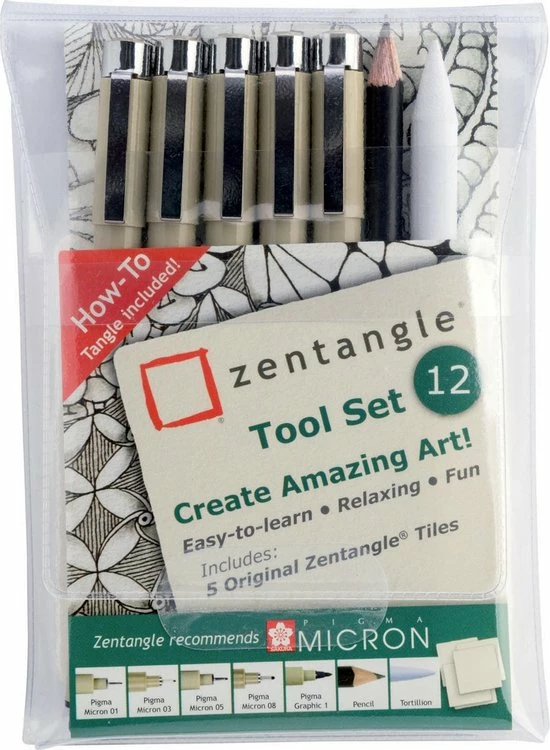 Goedkoopste 🎁 Sakura Zentangle Original Tool Set 12 😀 5 Goedkoopste 🎁 Sakura Zentangle Original Tool Set 12 😀 - Afbeelding 5