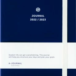 Aanbiedingen 🧨 A-Journal Schoolagenda 2022/2023 - Donkerblauw - A5 🧨