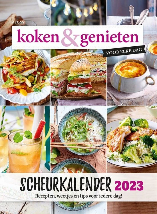 Gloednieuw ⌛ Koken & Genieten Scheurkalender 2023 ⌛ 1 Gloednieuw ⌛ Koken & Genieten Scheurkalender 2023 ⌛
