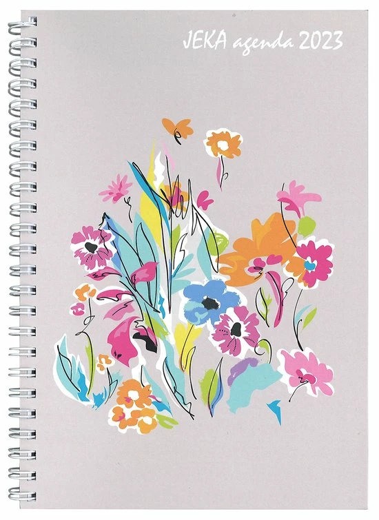 Nieuw π Castelli Agenda H77 2023 - Jeka - Omslag Grijs - 1 Week Per 2 Pagina's - Liggend - 14.1 X 20.5 Cm - Grijs Bloemen β 1 Nieuw π Castelli Agenda H77 2023 - Jeka - Omslag Grijs - 1 Week Per 2 Pagina's - Liggend - 14.1 X 20.5 Cm - Grijs Bloemen β