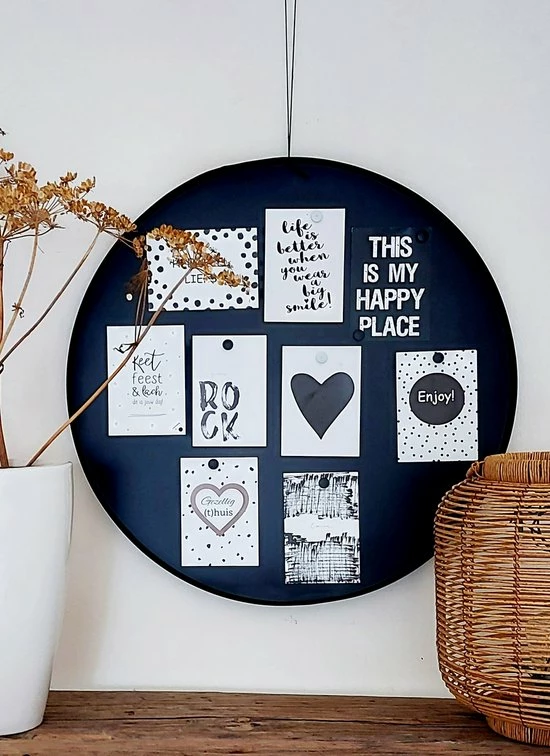 Flash-uitverkoop 🧨 Mmkado Magneetbord Rond Zwart 50 Cm ✨ 7 Flash-uitverkoop 🧨 Mmkado Magneetbord Rond Zwart 50 Cm ✨ - Afbeelding 7