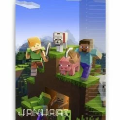 Groothandel 🥰 Holland Rose Minecraft Verjaardagskalender - Spiraal A5 - Cadeau Voor Kind - Kerstcadeau - Schoencadeautjes Sinterklaas - Lego Minecraft - Verjaardag - Wandkalender 🎉