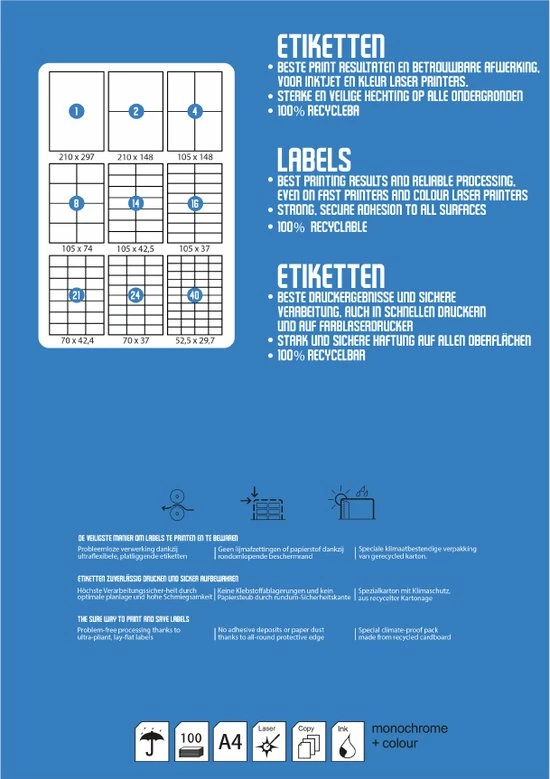 Begroting ๐ฏ DULA Etiketten - Stickervellen A4 - 10 Stickers Per Vel - 105 X 57 Mm - 10 Vel โ๏ธ 2 Begroting ๐ฏ DULA Etiketten - Stickervellen A4 - 10 Stickers Per Vel - 105 X 57 Mm - 10 Vel โ๏ธ - Afbeelding 2