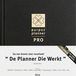 Aanbiedingen 🔥 Clen Verkleij Purpuz Planner PRO Weekplanner - Agenda - Ongedateerd 🧨