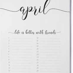 Beste recensies van 🛒 HEE Goodies Verjaardagskalender Geen Jaartal Zwart Wit A4 Staand Volwassenen Minimalistisch Met Quotes 🎉 -Crafts&Co winkel 550x795 4