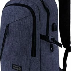 Begroting ✨ TRVLMORE Rugzak - 25 L - 15,6 Inch - Laptop Rugtas - Waterafstotend - Blauw ✔️