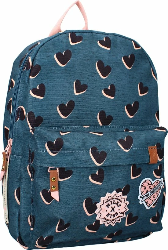 Kopen ๐ Milky Kiss Love Land - Rugzak - Schooltas Meisje - Blauw - Hartjes ๐ฏ 1 Kopen ๐ Milky Kiss Love Land - Rugzak - Schooltas Meisje - Blauw - Hartjes ๐ฏ