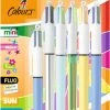 Beste deal 🔥 BIC 4 Kleuren Balpennen - Diverse Inktkleuren En Formaten - Medium Punt (1 Mm) - Pak Van 6 🛒